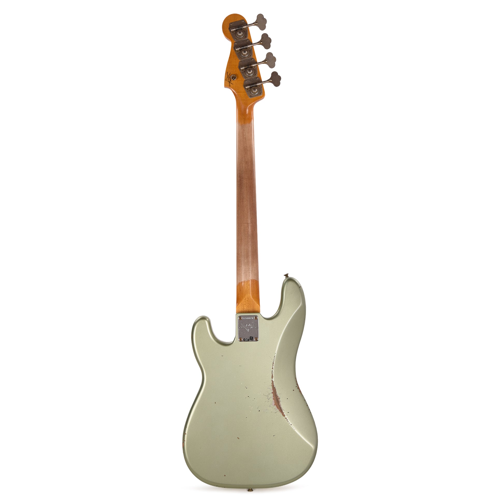 Fender Custom Shop 1960 Precision Bass Relic Super Faded Aged Sage Green Metallic Bass Guitars / 4-String