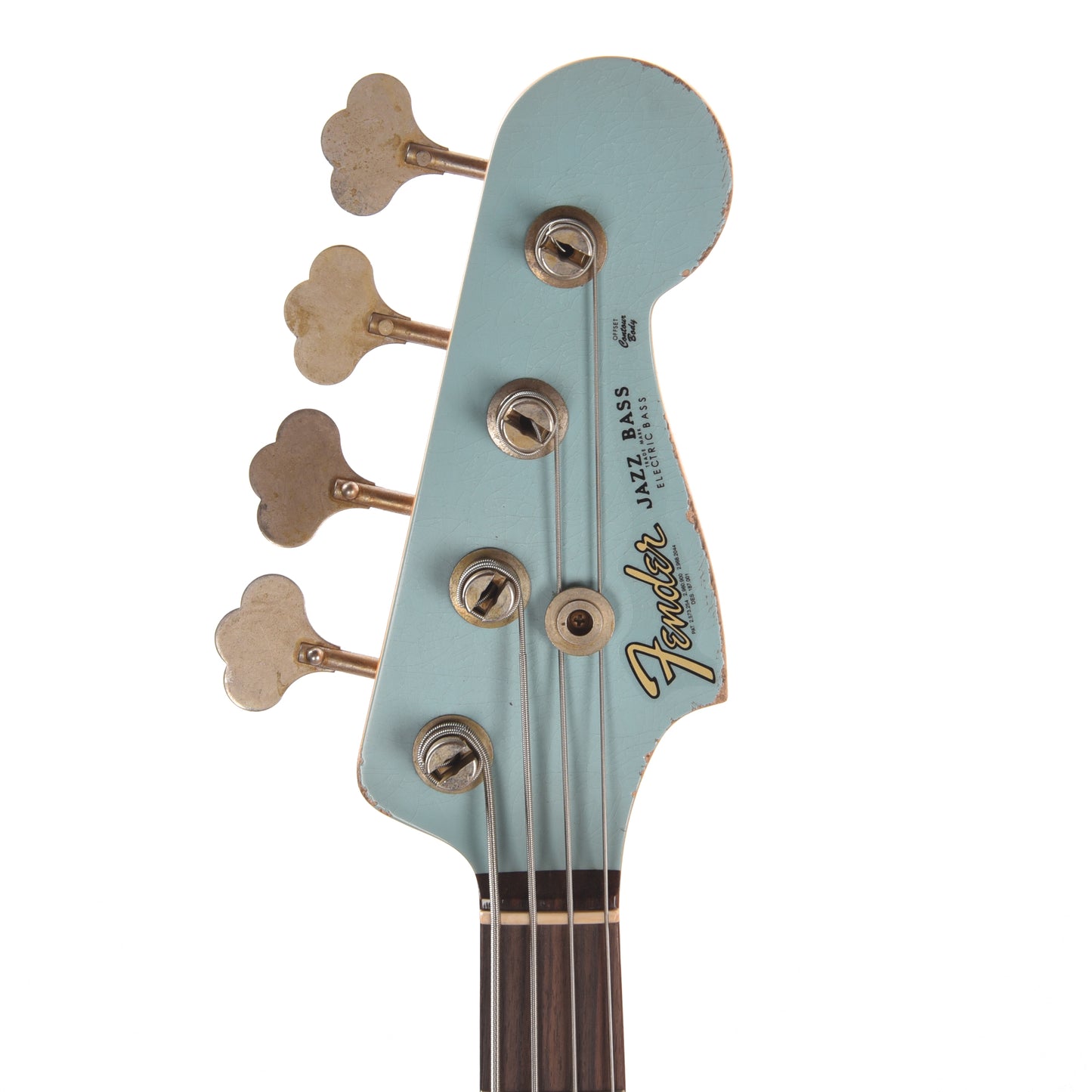 Fender Custom Shop 1961 Jazz Bass Heavy Relic Faded Aged Daphne Blue Bass Guitars / 4-String