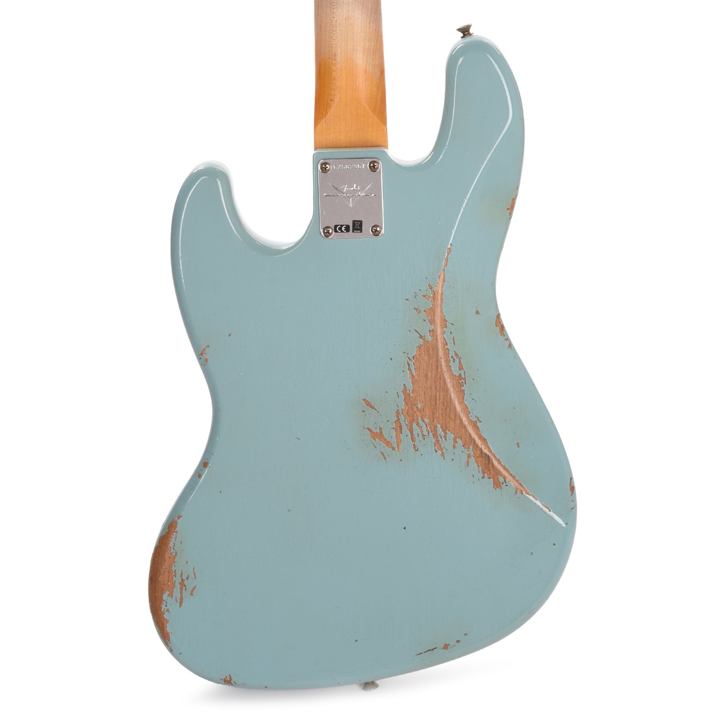 Fender Custom Shop 1961 Jazz Bass Heavy Relic Faded Aged Daphne Blue Bass Guitars / 4-String