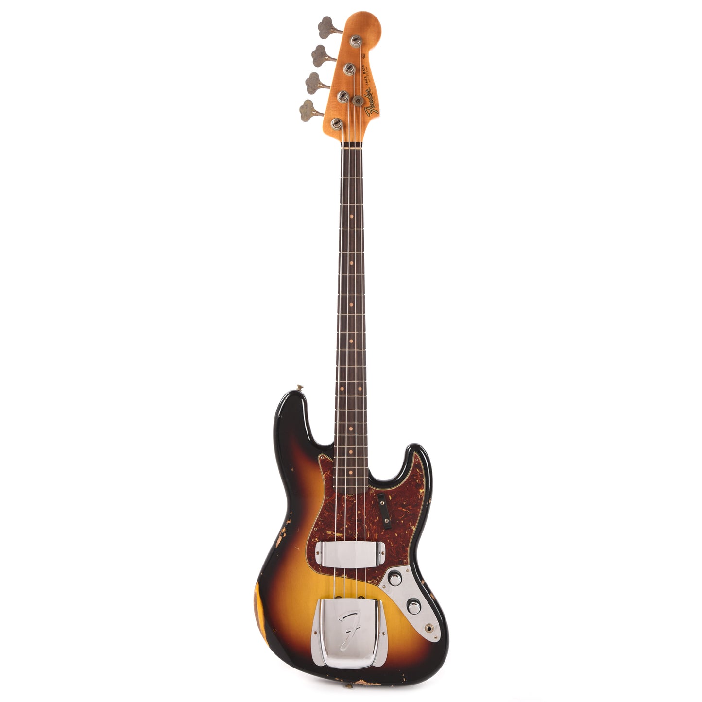 Fender Custom Shop 1962 Jazz Bass Relic 3-Color Sunburst Bass Guitars / 4-String