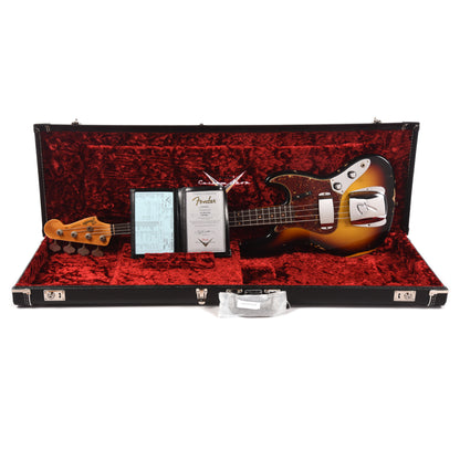 Fender Custom Shop 1962 Jazz Bass Relic 3-Color Sunburst Bass Guitars / 4-String
