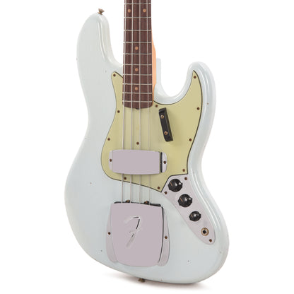 Fender Custom Shop 1963 Jazz Bass Journeyman Relic Faded Aged Sonic Blue Bass Guitars / 4-String