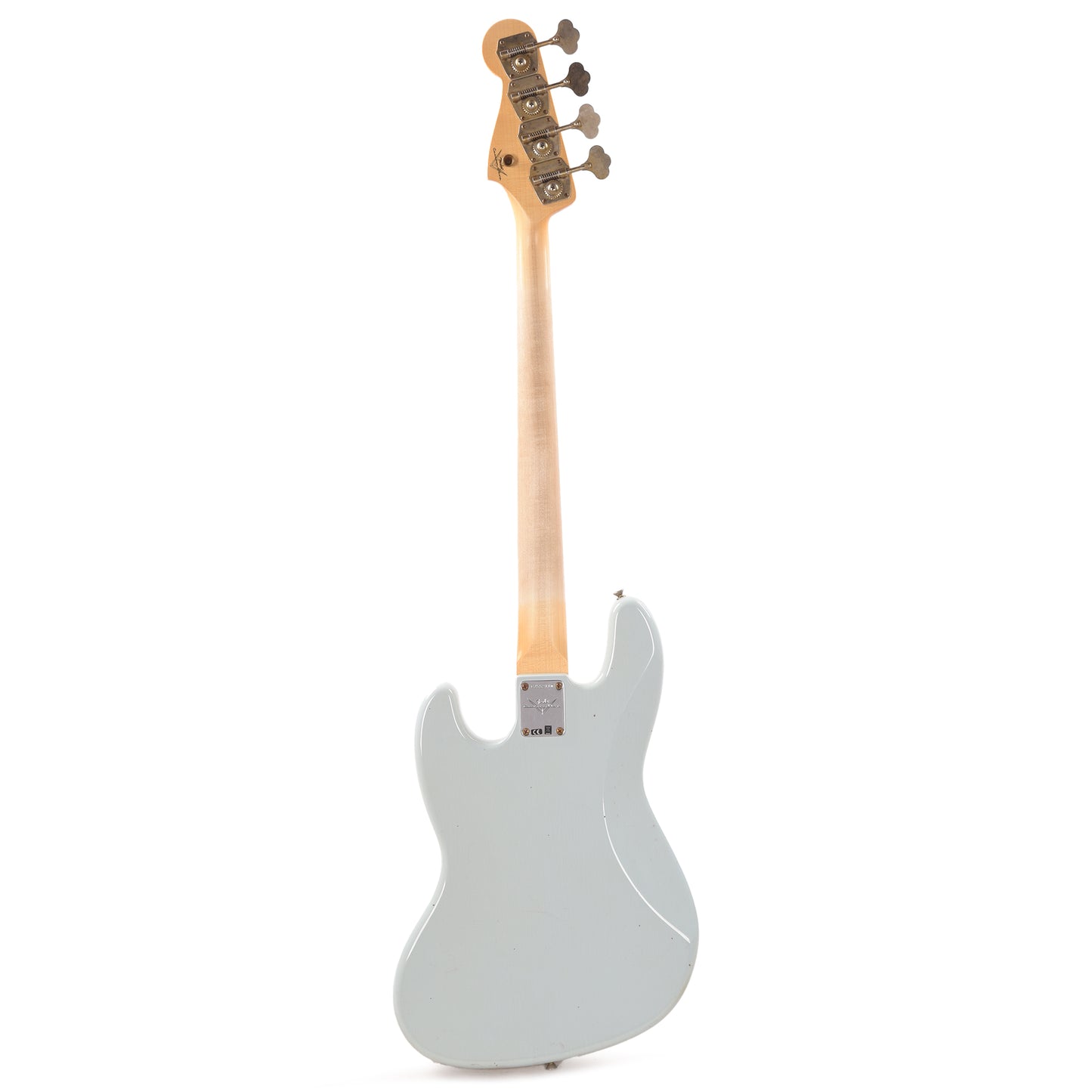 Fender Custom Shop 1963 Jazz Bass Journeyman Relic Faded Aged Sonic Blue Bass Guitars / 4-String