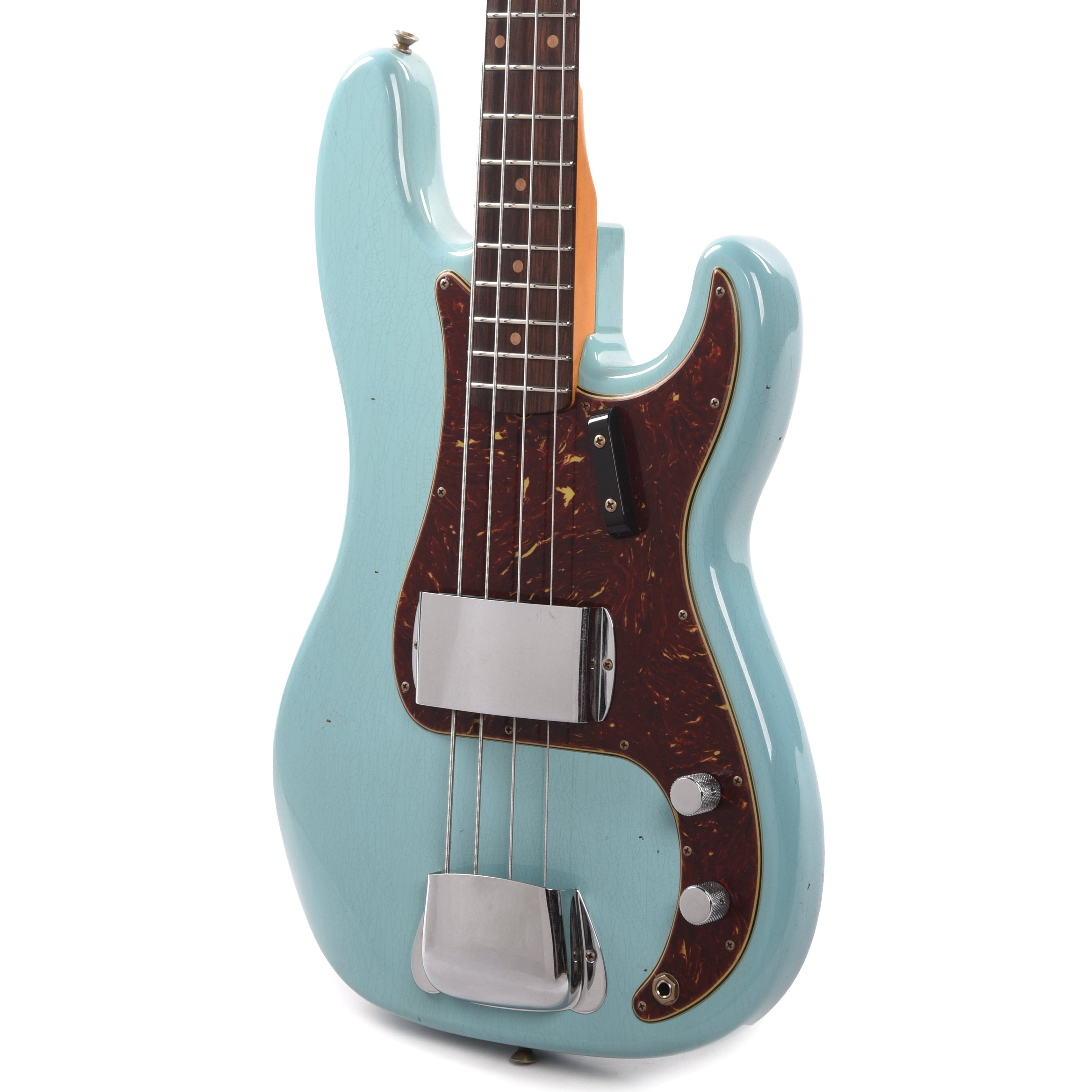 Fender Custom Shop 1963 Precision Bass Journeyman Relic Aged Daphne Blue Bass Guitars / 4-String