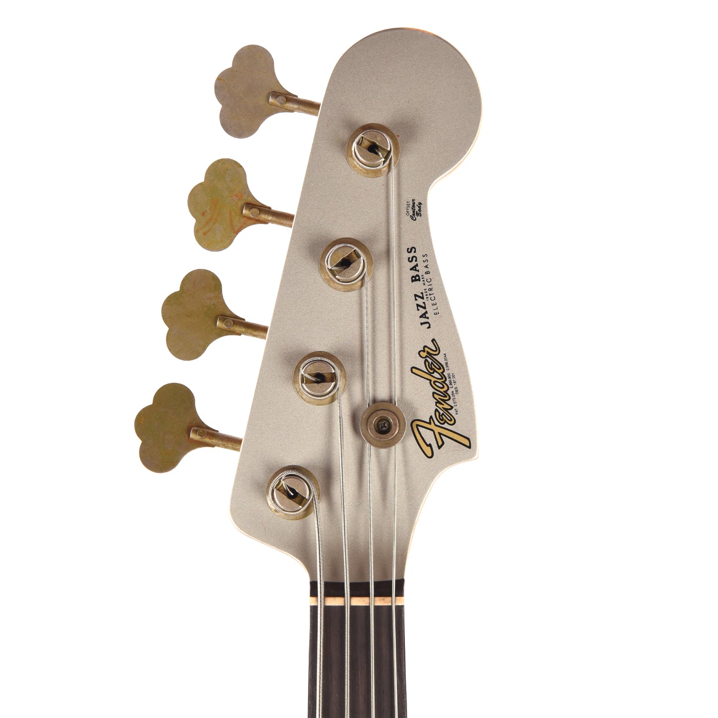 Fender Custom Shop 1965 Jazz Bass Journeyman Relic Faded Inca Silver Bass Guitars / 4-String