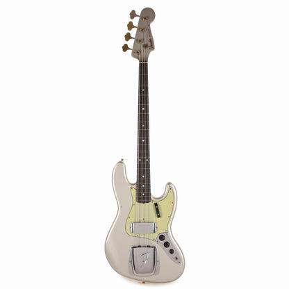 Fender Custom Shop 1965 Jazz Bass Journeyman Relic Faded Inca Silver Bass Guitars / 4-String