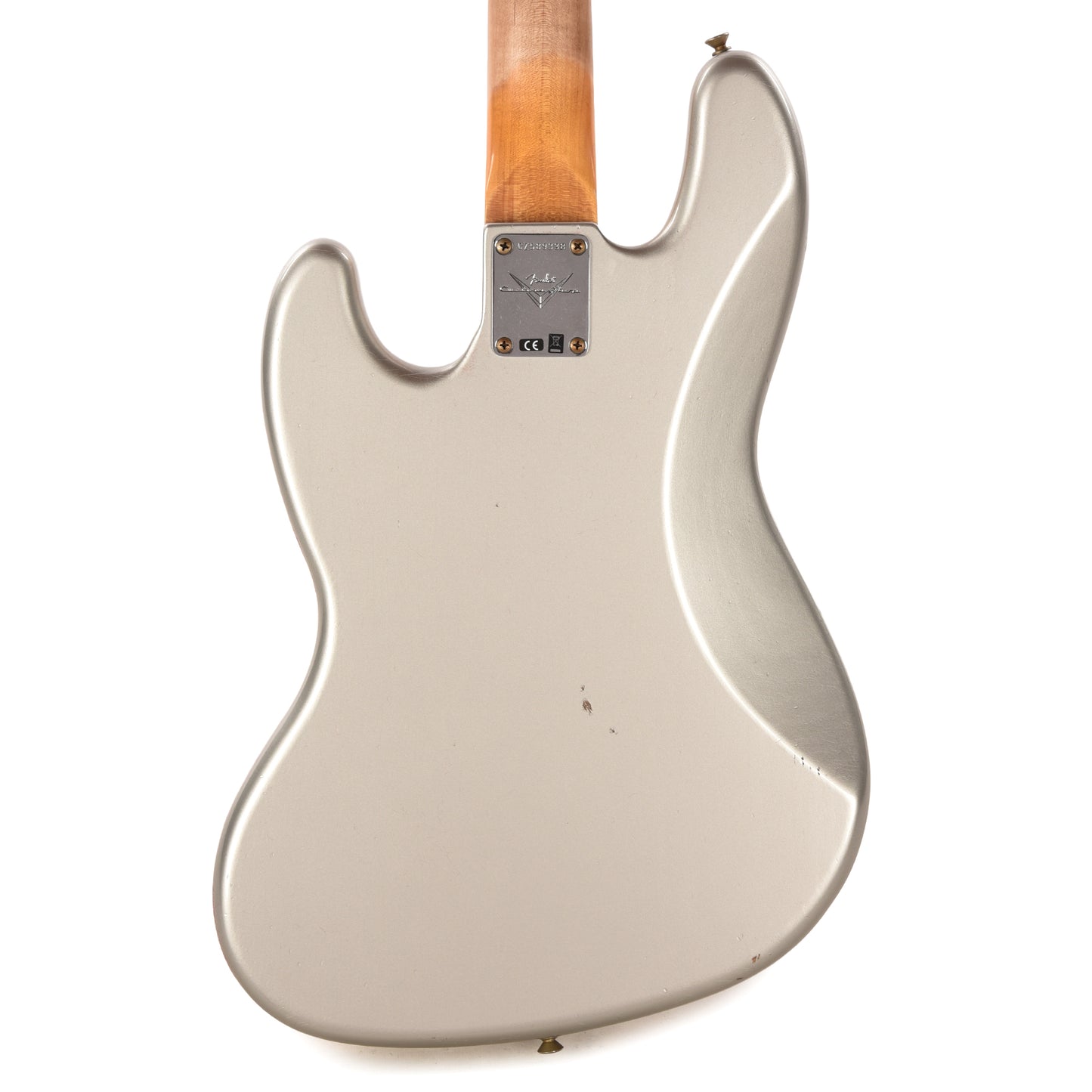 Fender Custom Shop 1965 Jazz Bass Journeyman Relic Faded Inca Silver Bass Guitars / 4-String
