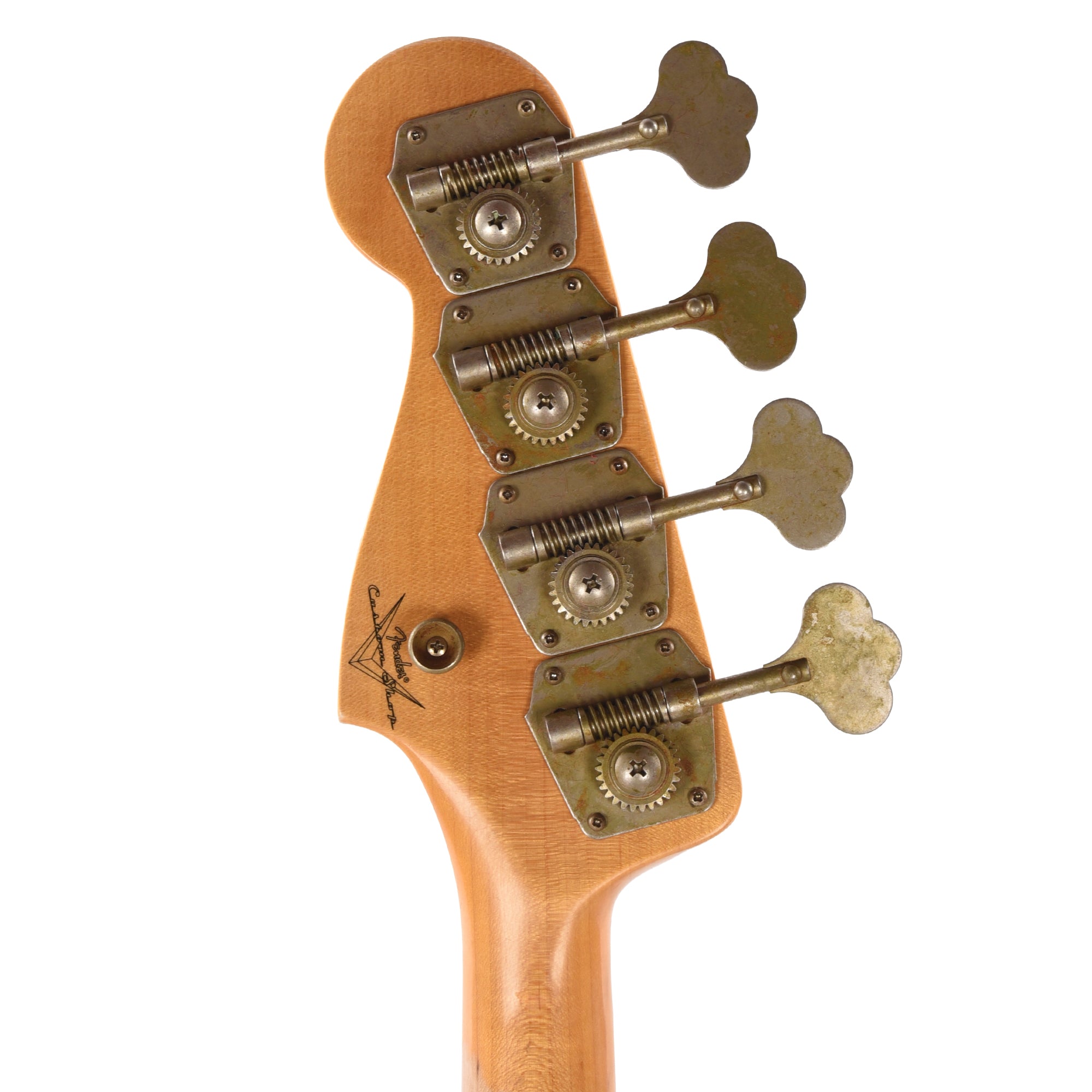 Fender Custom Shop 1965 Jazz Bass Journeyman Relic Faded Inca Silver Bass Guitars / 4-String