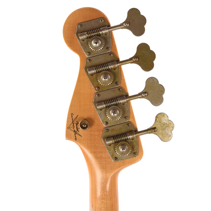 Fender Custom Shop 1965 Jazz Bass Journeyman Relic Faded Inca Silver Bass Guitars / 4-String