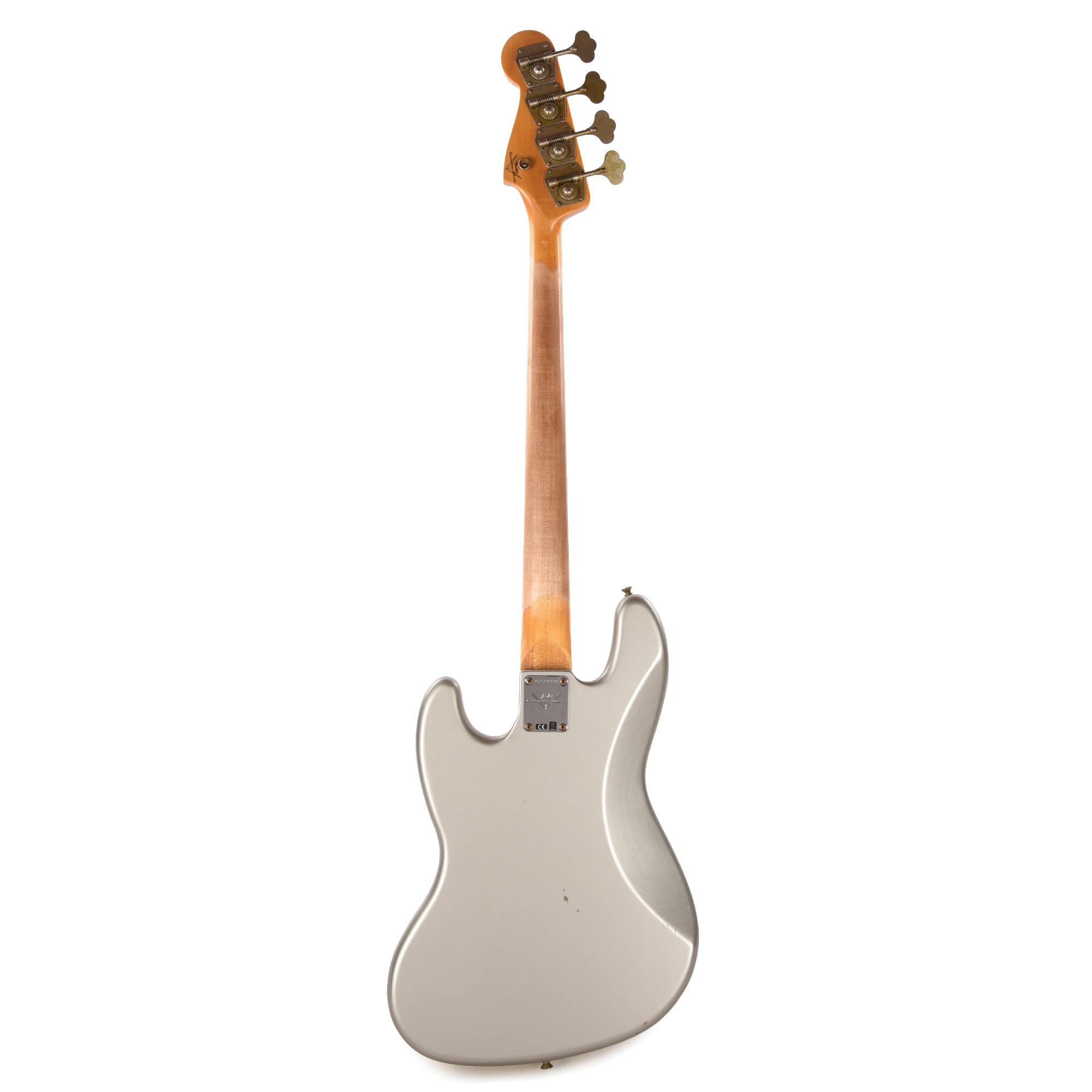 Fender Custom Shop 1965 Jazz Bass Journeyman Relic Faded Inca Silver Bass Guitars / 4-String
