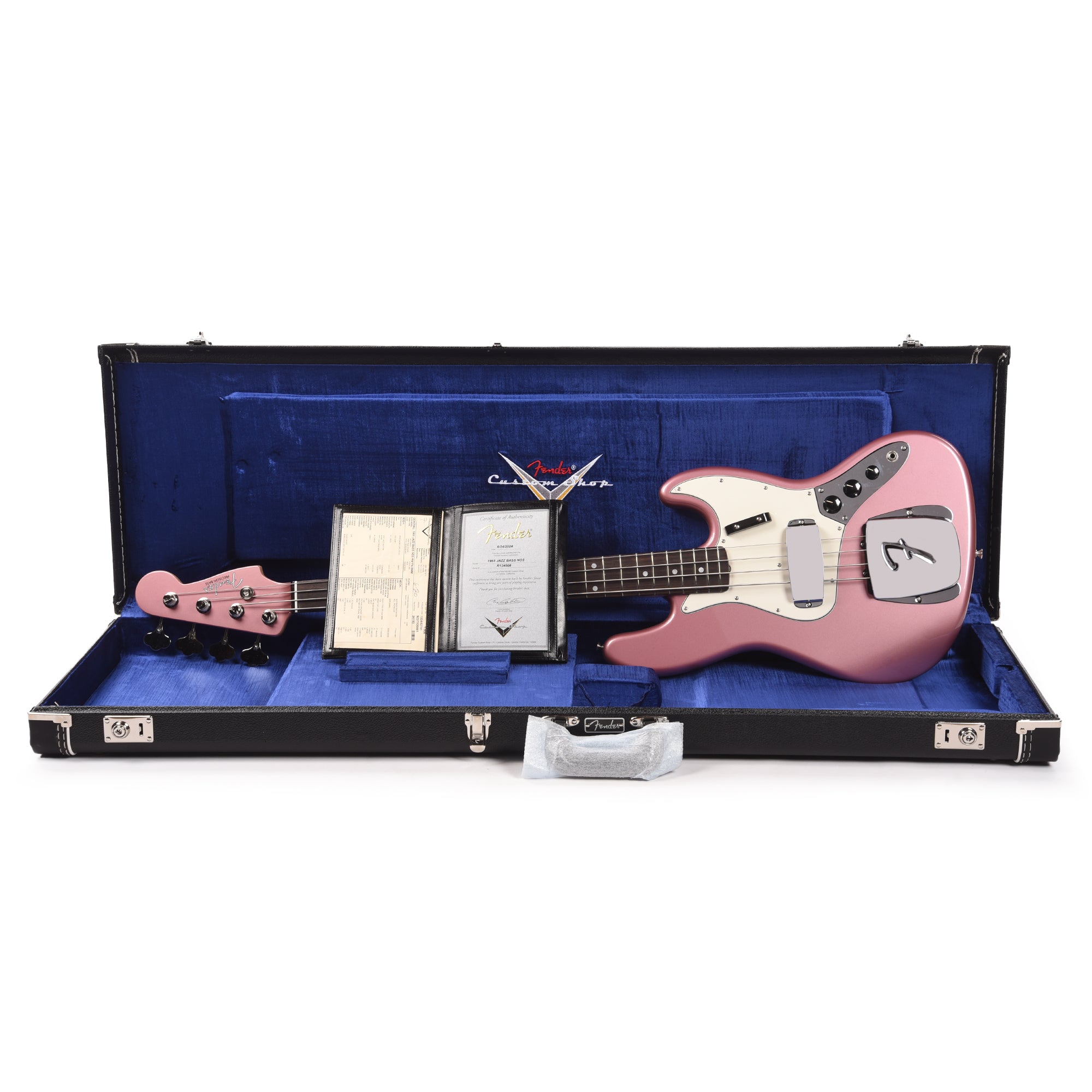 Fender Custom Shop 1965 Jazz Bass NOS Faded Aged Burgundy Mist Metallic w/Precision Bass Neck Bass Guitars / 4-String