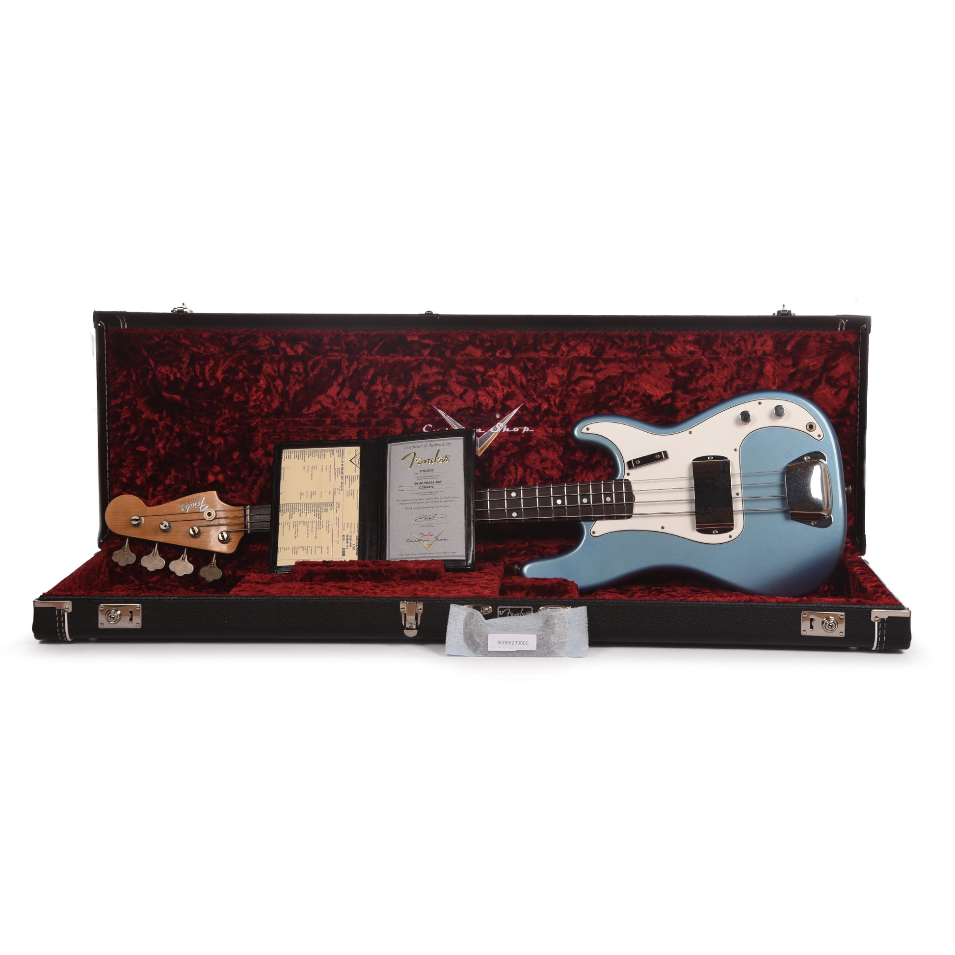Fender Custom Shop 1966 Precision Bass Journeyman Relic Super Faded Aged Lake Placid Blue Bass Guitars / 4-String