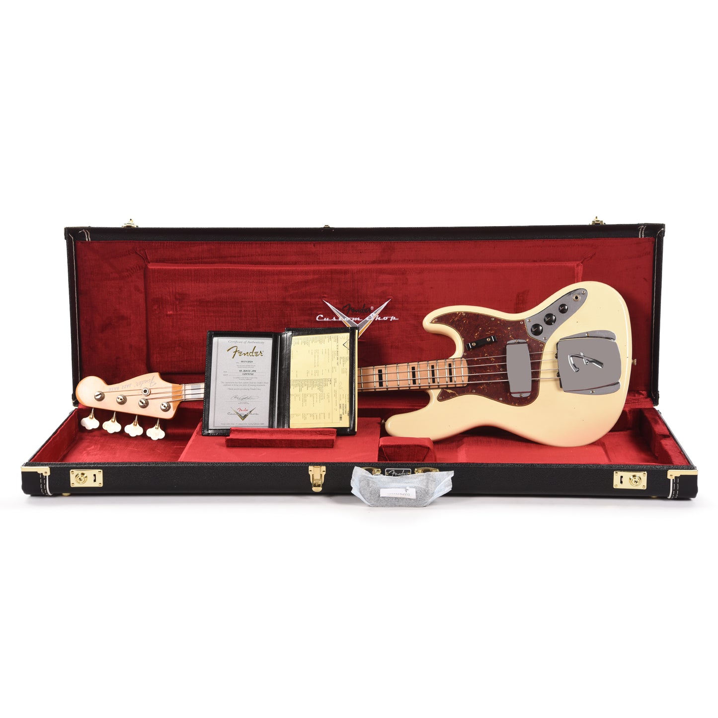 Fender Custom Shop 1968 Jazz Bass Journeyman Relic Vintage White Bass Guitars / 4-String