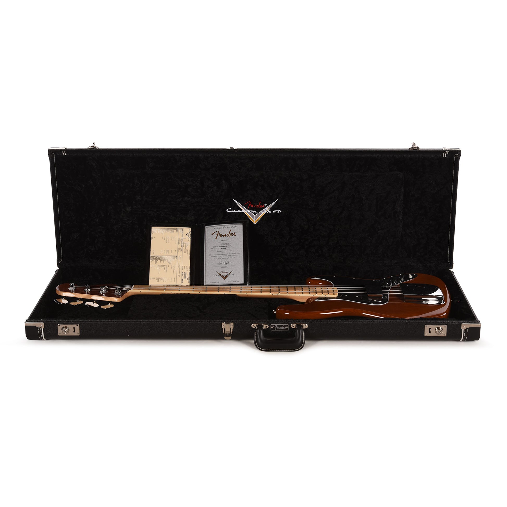 Fender Custom Shop 1975 Jazz Bass NOS Faded Walnut Bass Guitars / 4-String