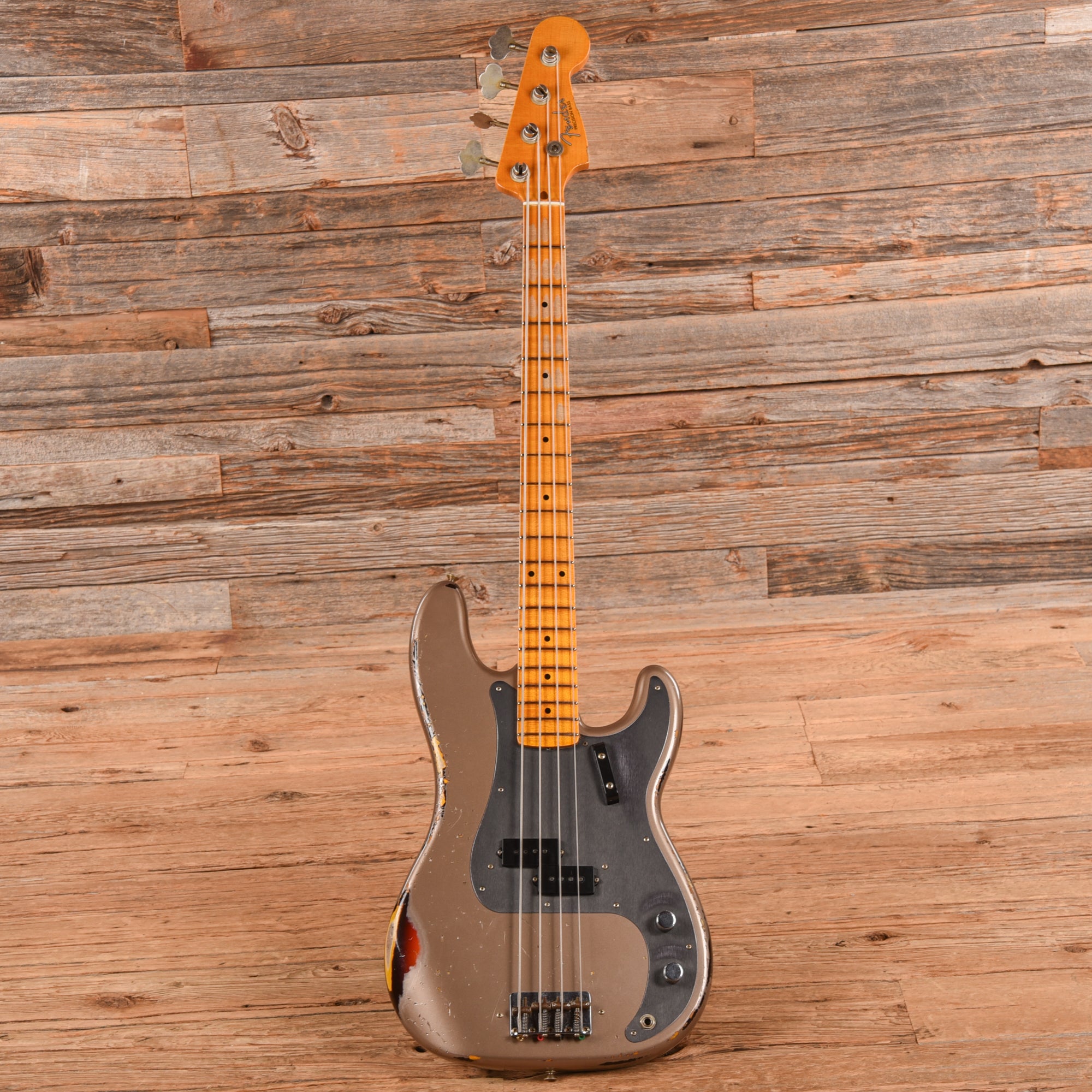 Fender Custom Shop '58 Precision Bass Relic Shoreline Gold 2023 Bass Guitars / 4-String