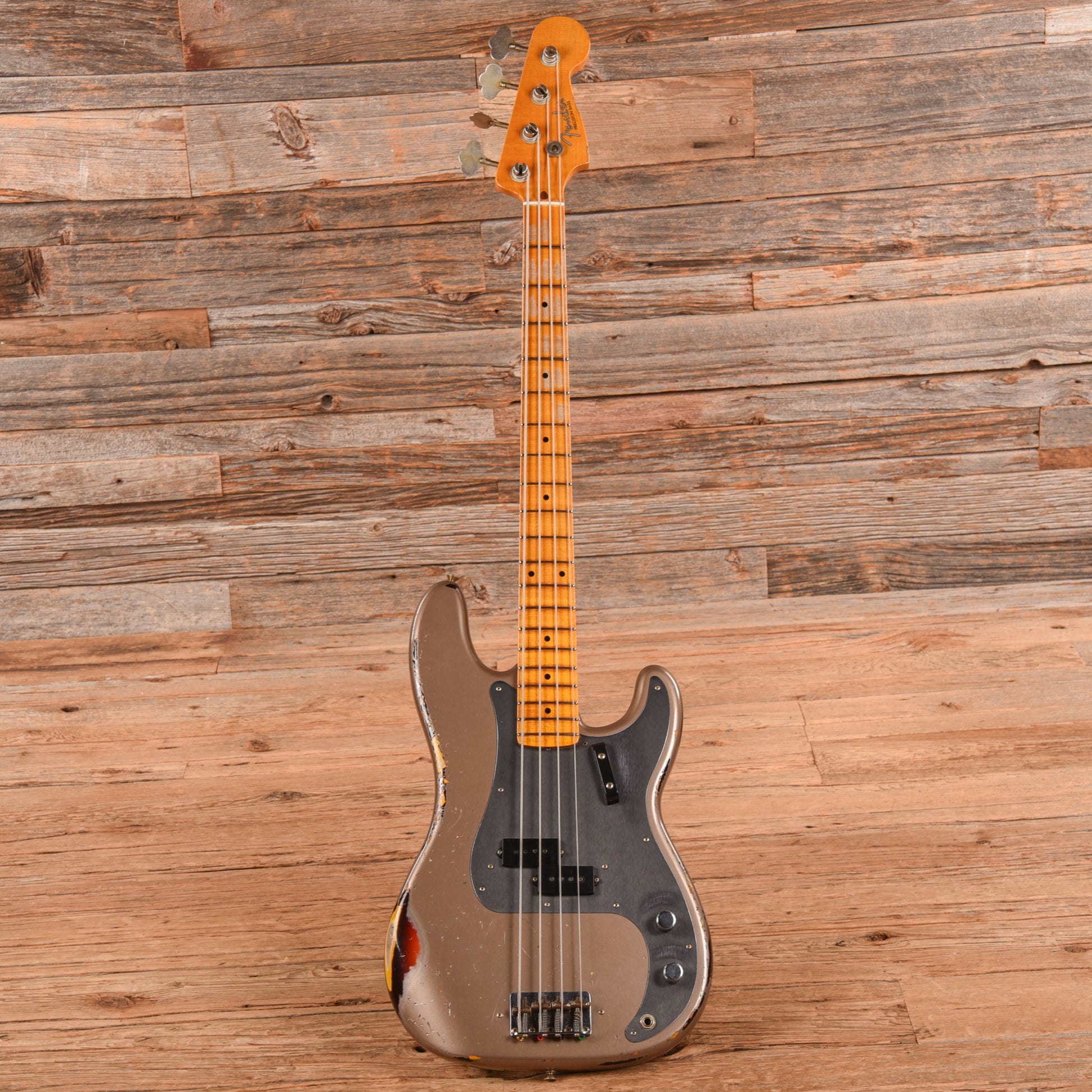 Fender Custom Shop '58 Precision Bass Relic Shoreline Gold 2023 Bass Guitars / 4-String