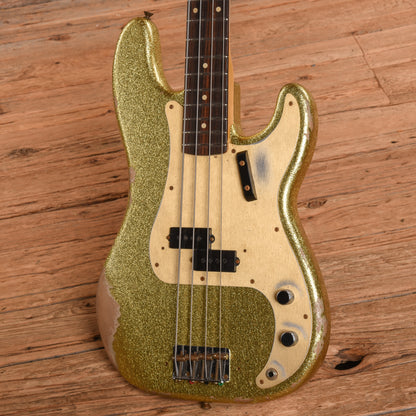 Fender Custom Shop '59 Precision Bass Heavy Relic Gold Sparkle 2022 Bass Guitars / 4-String