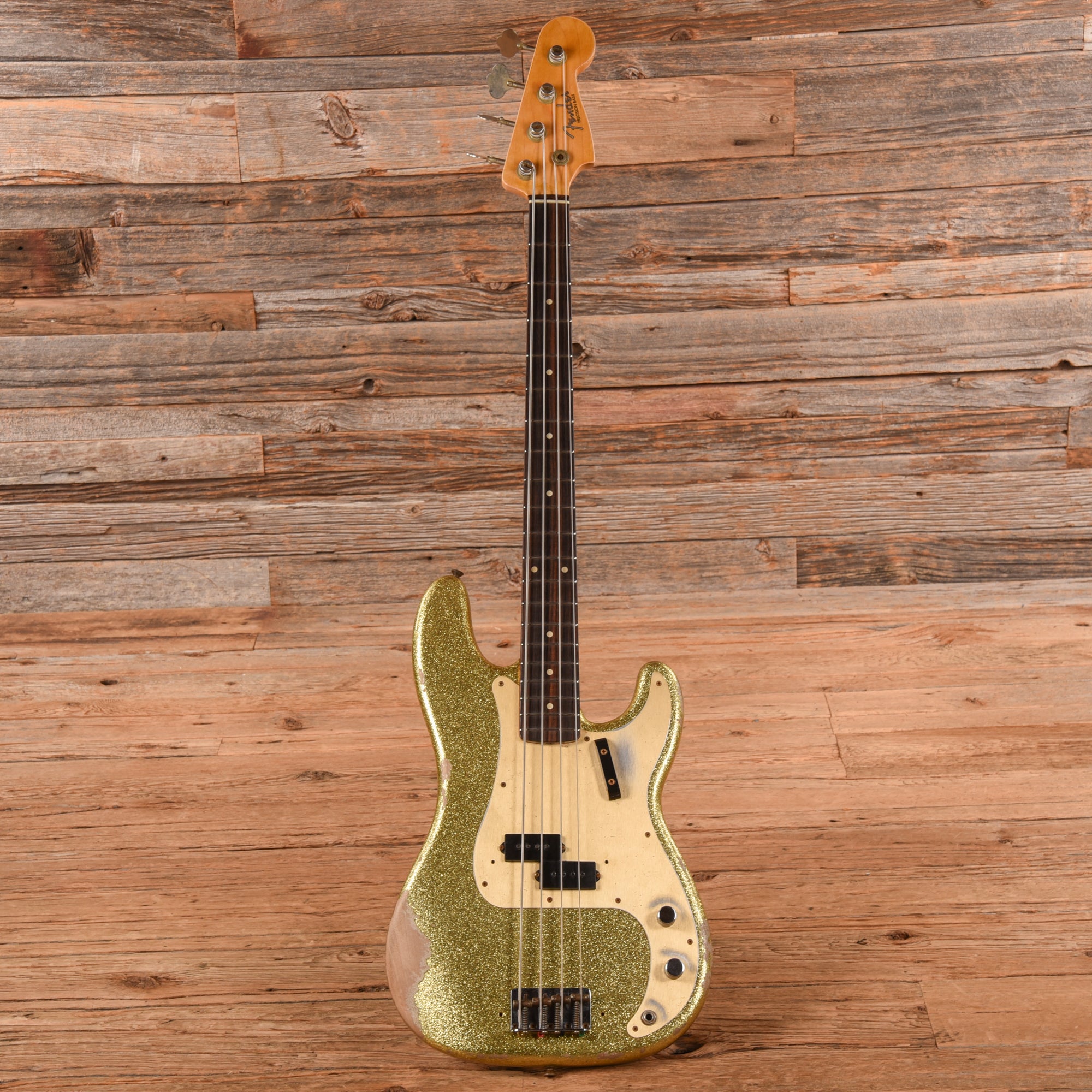 Fender Custom Shop '59 Precision Bass Heavy Relic Gold Sparkle 2022 Bass Guitars / 4-String