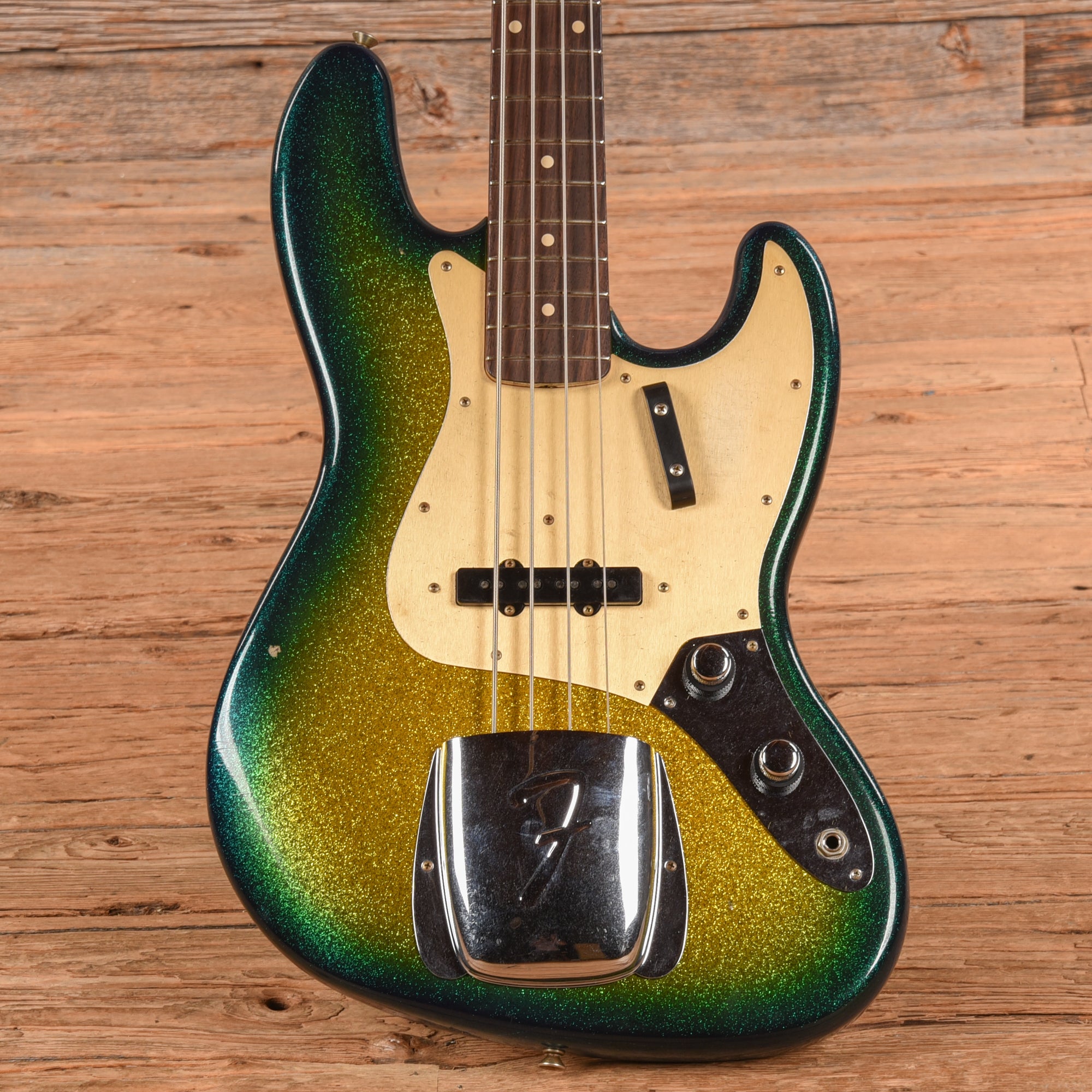 Fender Custom Shop '60 Jazz Bass Journeyman Relic Surf Burst Sparkle 2023 Bass Guitars / 4-String