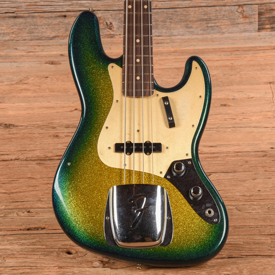 Fender Custom Shop '60 Jazz Bass Journeyman Relic Surf Burst Sparkle 2023 Bass Guitars / 4-String