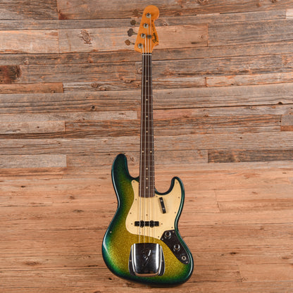 Fender Custom Shop '60 Jazz Bass Journeyman Relic Surf Burst Sparkle 2023 Bass Guitars / 4-String