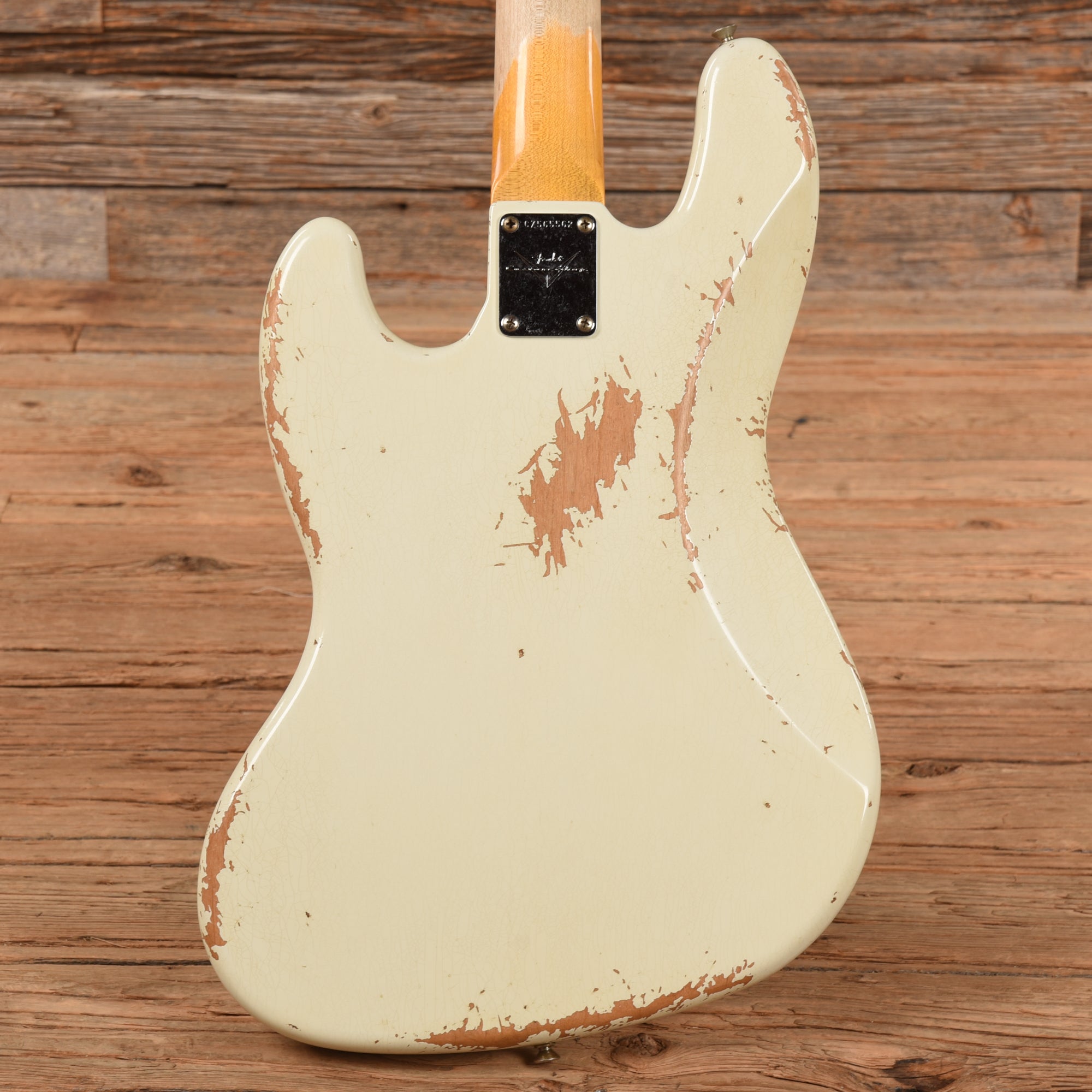 Fender Custom Shop 61 Jazz Bass Heavy Relic Olympic White 2023 Bass Guitars / 4-String