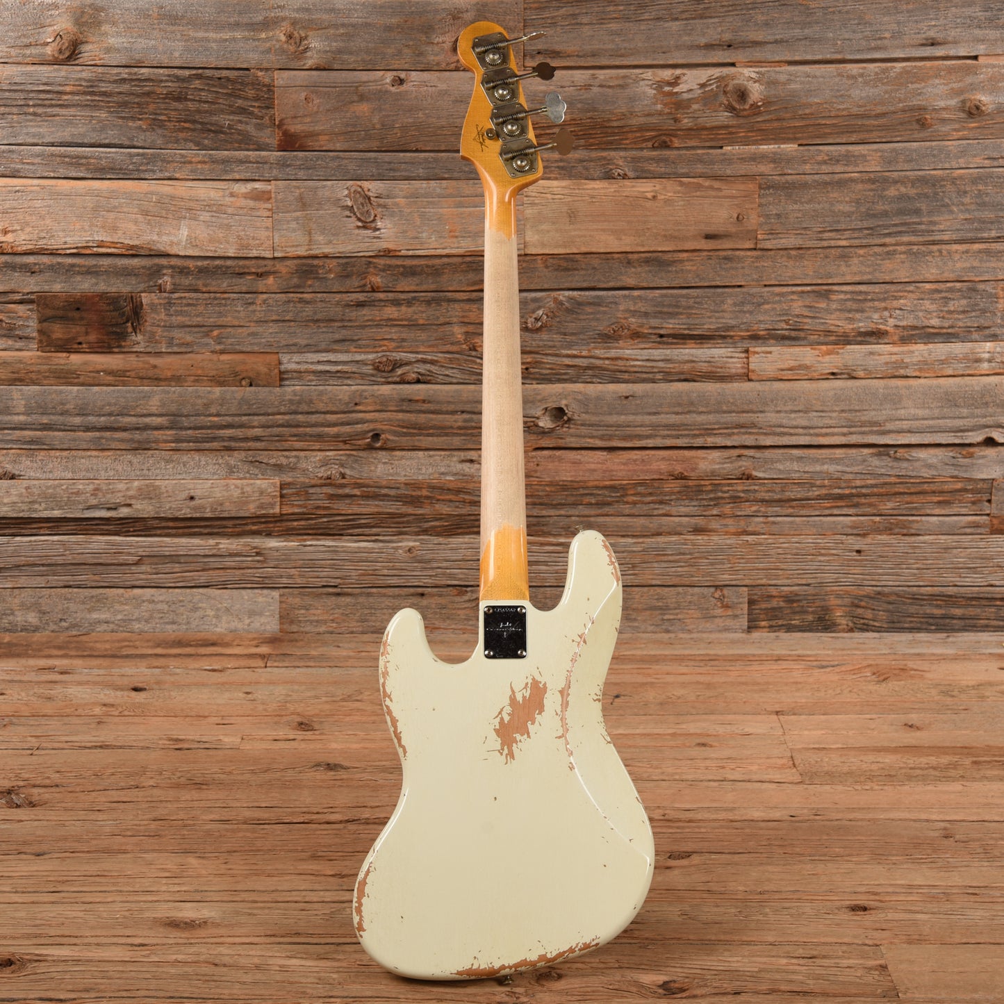 Fender Custom Shop 61 Jazz Bass Heavy Relic Olympic White 2023 Bass Guitars / 4-String