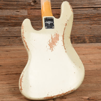 Fender Custom Shop 61 Jazz Bass Heavy Relic Olympic White 2023 Bass Guitars / 4-String