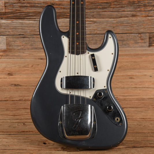 Fender Custom Shop '62 Jazz Bass Journeyman Relic Charcoal Frost Metallic Bass Guitars / 4-String