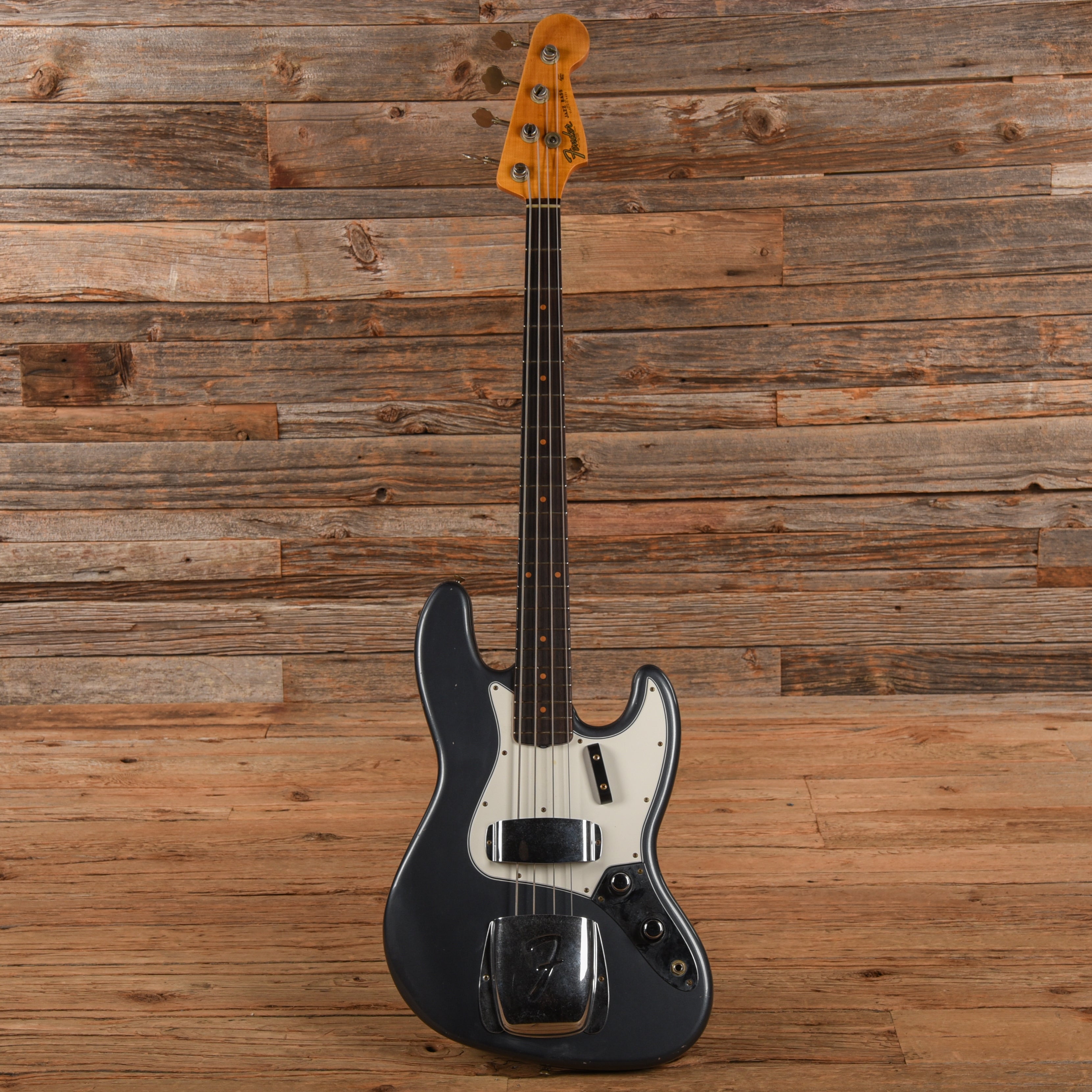 Fender Custom Shop '62 Jazz Bass Journeyman Relic Charcoal Frost Metallic Bass Guitars / 4-String
