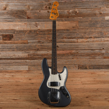 Fender Custom Shop '62 Jazz Bass Journeyman Relic Charcoal Frost Metallic Bass Guitars / 4-String