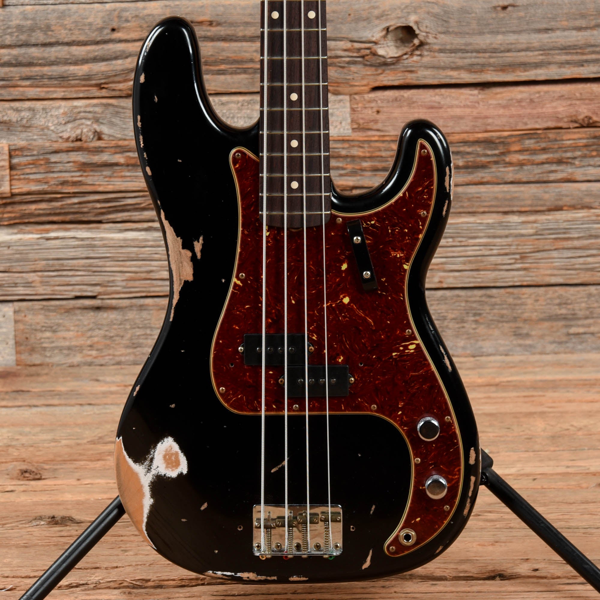 Fender Custom Shop '63 Precision Bass Heavy Relic Black 2022 Bass Guitars / 4-String