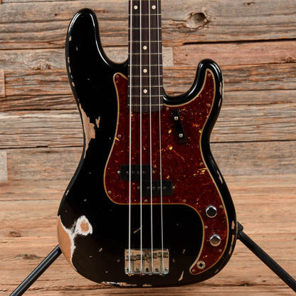 Fender Custom Shop '63 Precision Bass Heavy Relic Black 2022 Bass Guitars / 4-String