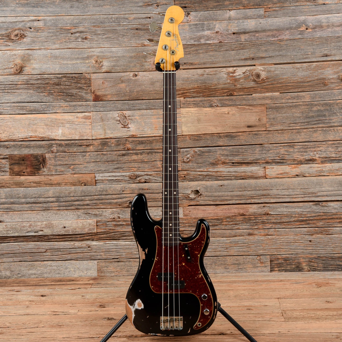 Fender Custom Shop '63 Precision Bass Heavy Relic Black 2022 Bass Guitars / 4-String
