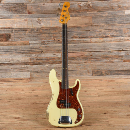 Fender Custom Shop '63 Precision Bass Heavy Relic Vintage White 2021 Bass Guitars / 4-String
