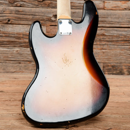 Fender Custom Shop '64 Jazz Bass Relic 3-Tone Sunburst 2021 Bass Guitars / 4-String