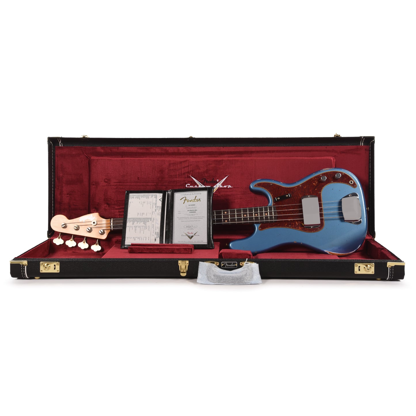 Fender Custom Shop '64 Precision Bass Relic Aged Lake Placid Blue Bass Guitars / 4-String