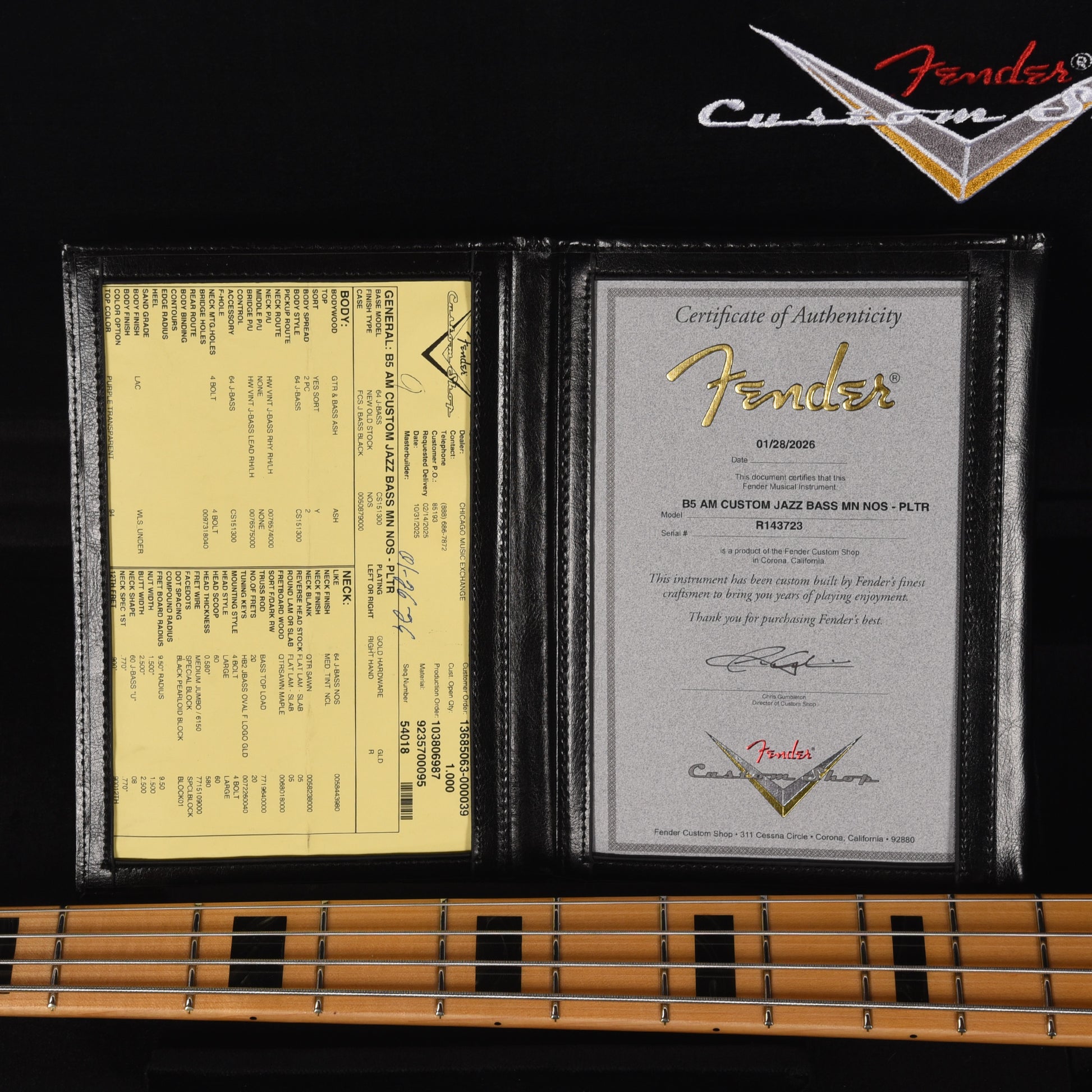 Fender Custom Shop American Custom Jazz Bass NOS Purple Transparent Bass Guitars / 4-String