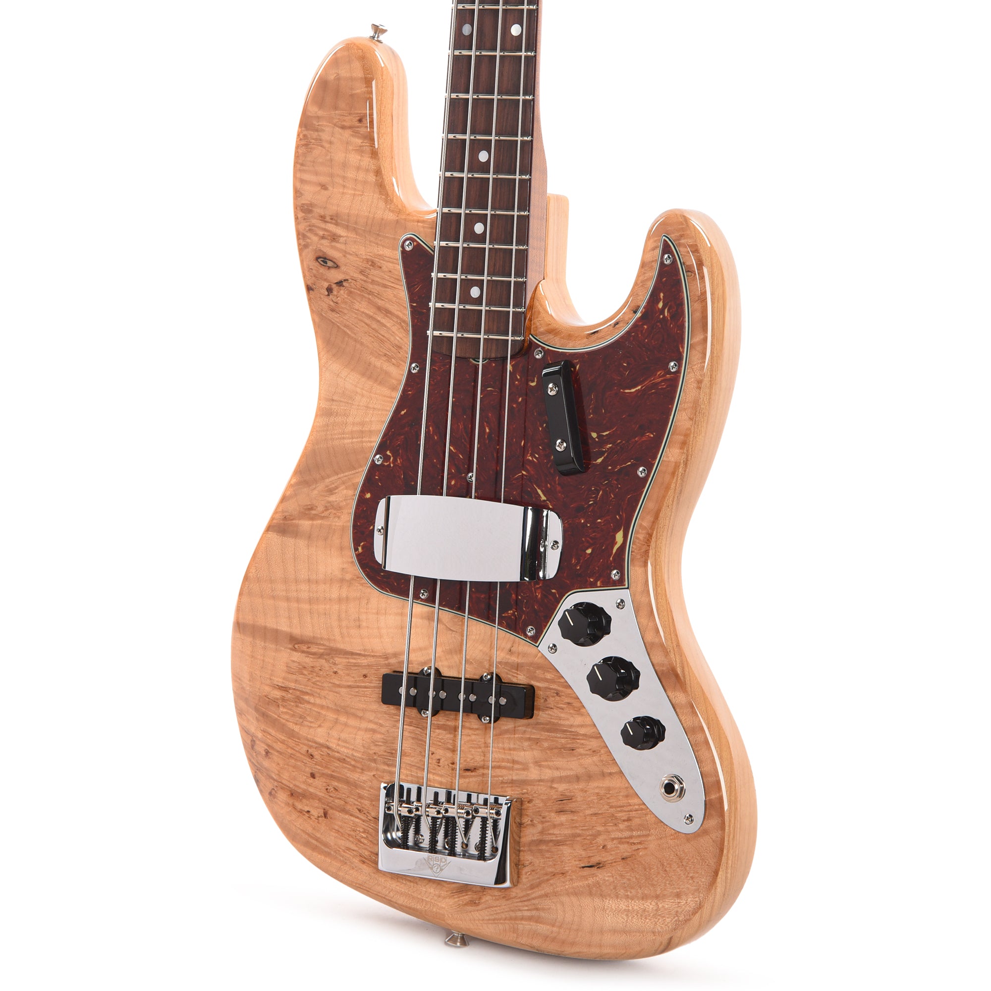 Fender Custom Shop Artisan Maple Burl Jazz Bass NOS Aged Natural Bass Guitars / 4-String