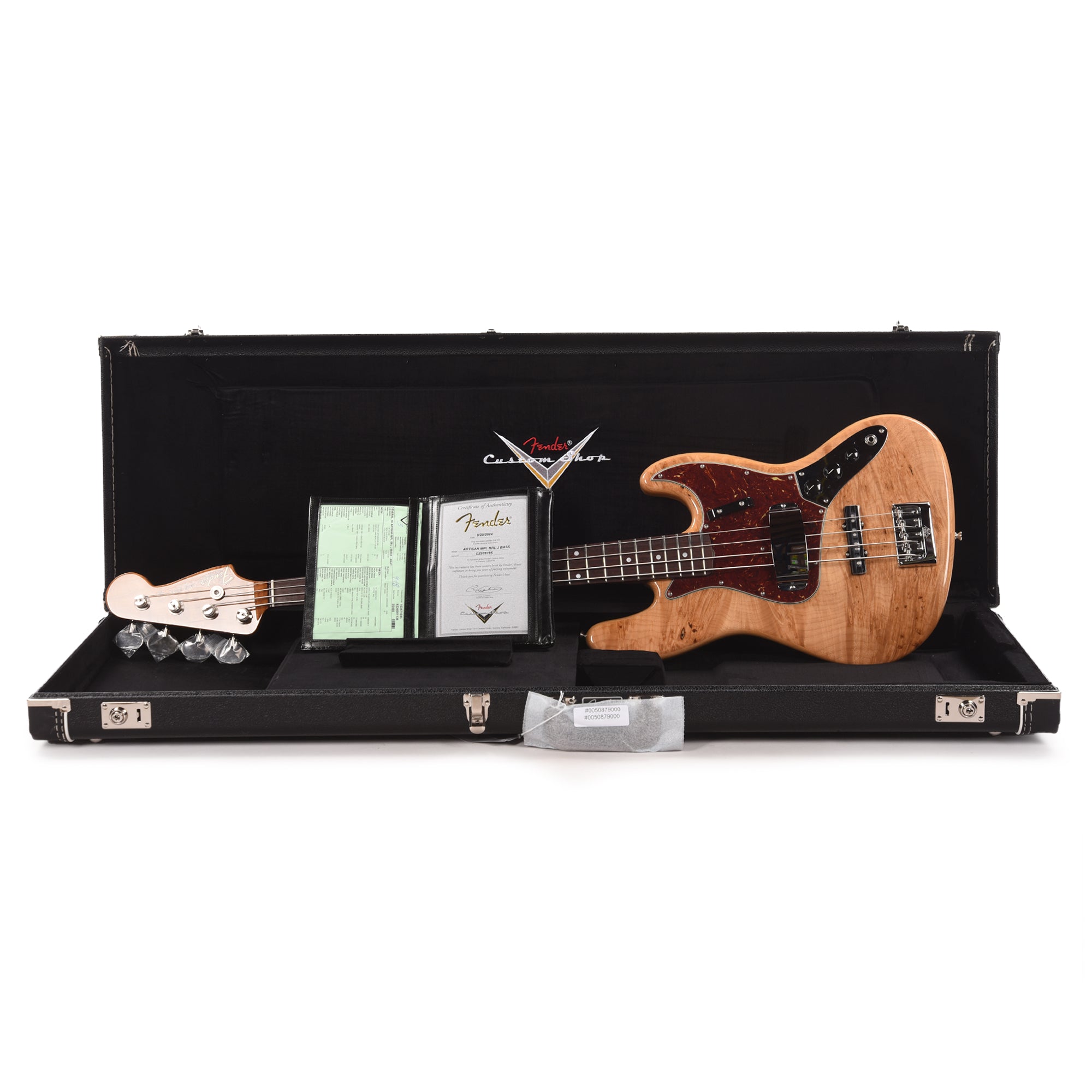 Fender Custom Shop Artisan Maple Burl Jazz Bass NOS Aged Natural Bass Guitars / 4-String