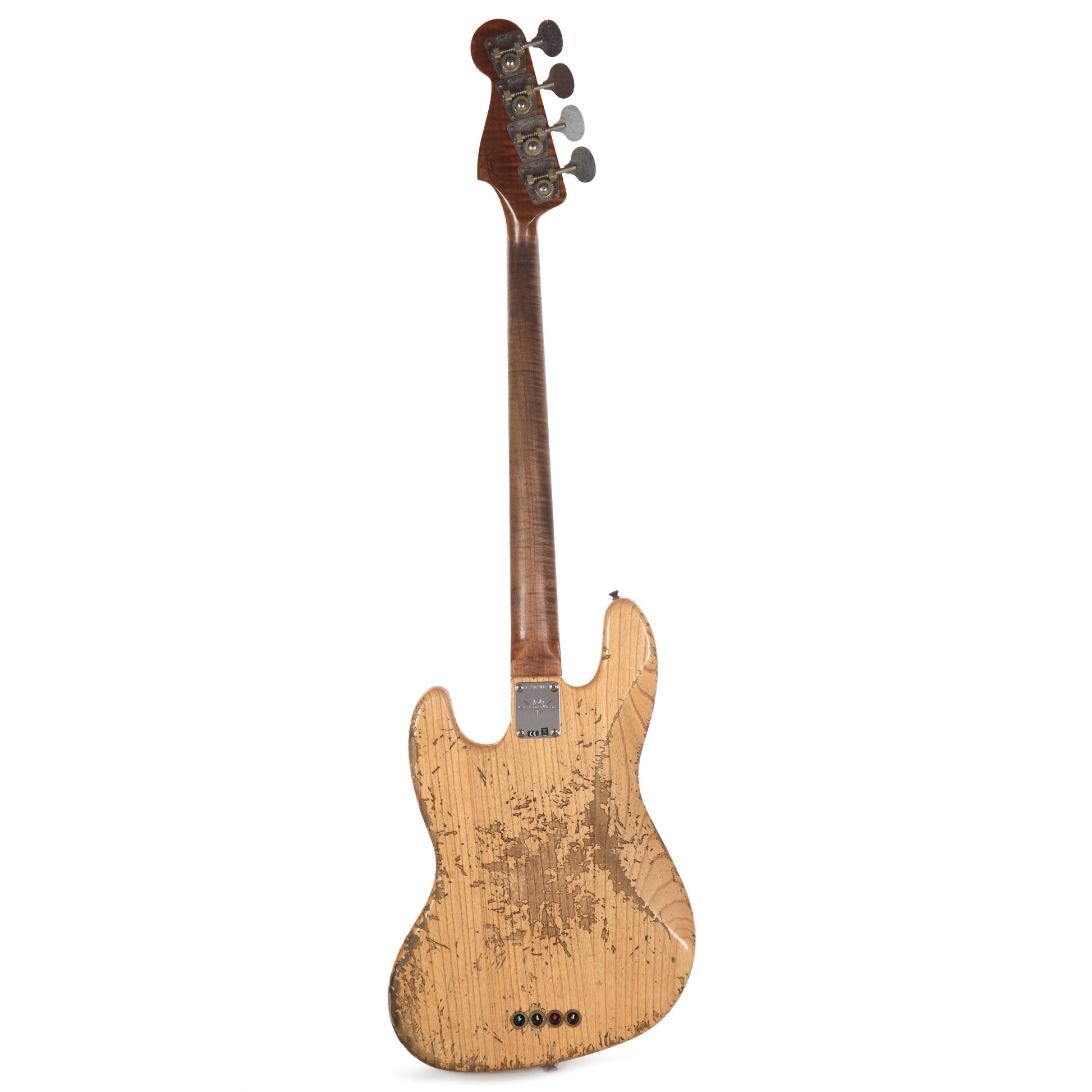 Fender Custom Shop Artisan Maple Burl Jazz Bass Super Heavy Relic Aged Natural Bass Guitars / 4-String