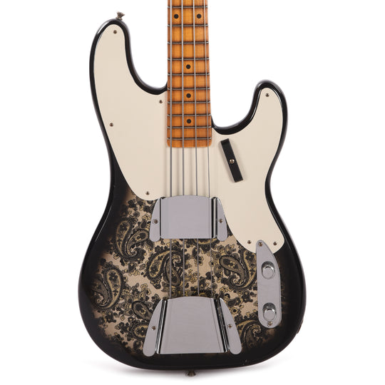Fender Custom Shop Limited Edition 1954 Precision Bass Journeyman Relic Black Paisley Bass Guitars / 4-String