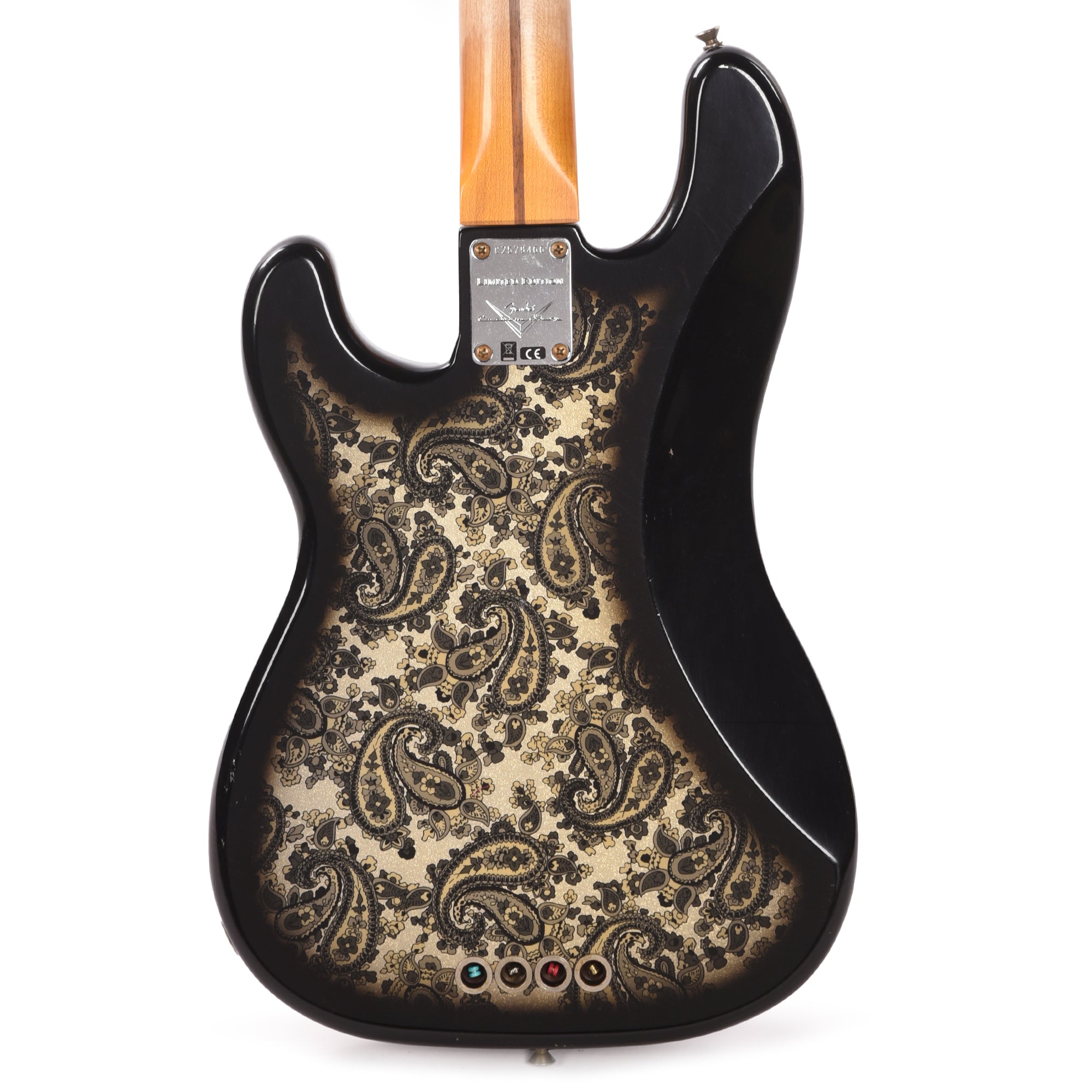 Fender Custom Shop Limited Edition 1954 Precision Bass Journeyman Relic Black Paisley Bass Guitars / 4-String