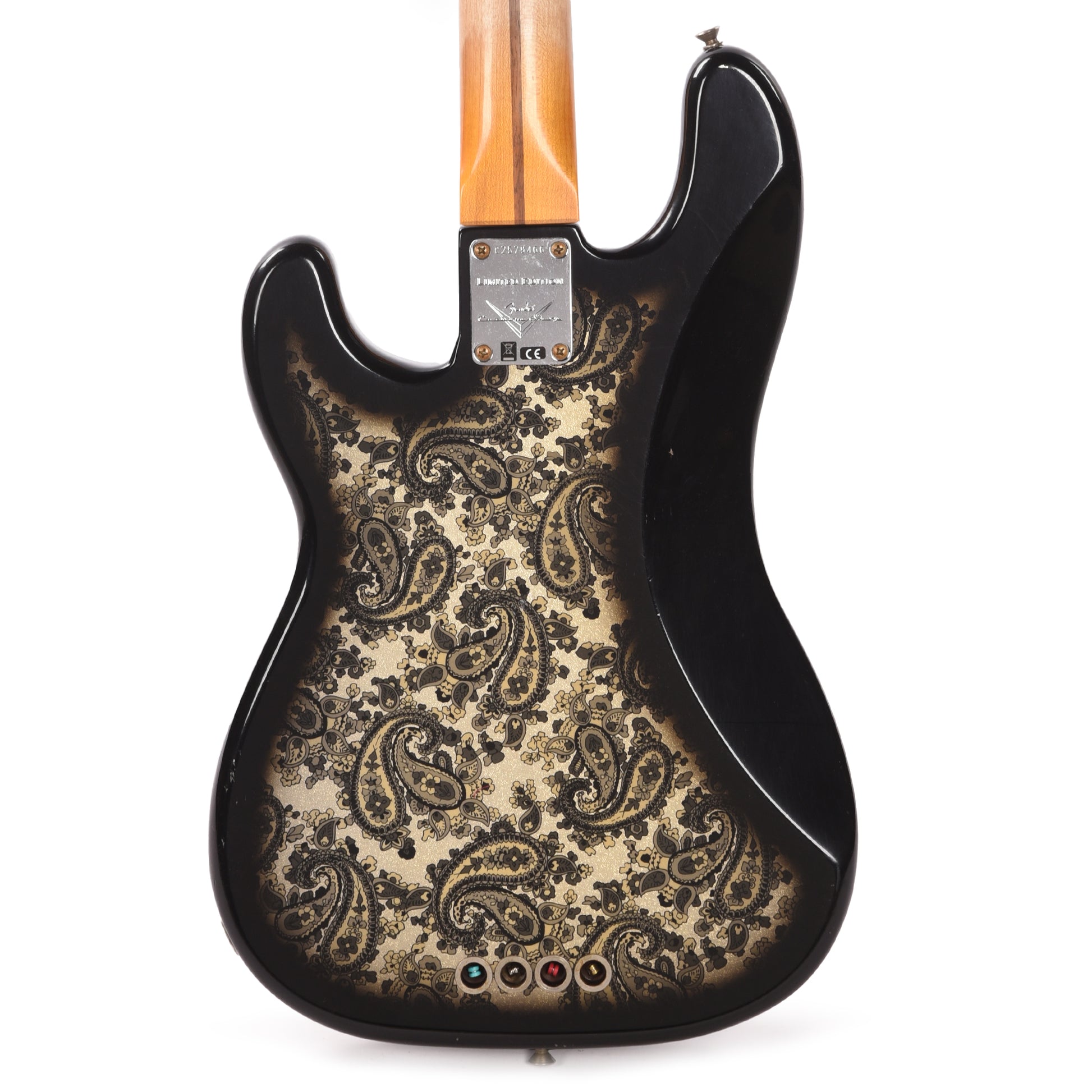 Fender Custom Shop Limited Edition 1954 Precision Bass Journeyman Relic Black Paisley Bass Guitars / 4-String