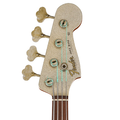 Fender Custom Shop Limited Edition Adrian Younge Jazz Bass Journeyman Relic Aged Silver Sparkle Master Built by Levi Perry Bass Guitars / 4-String