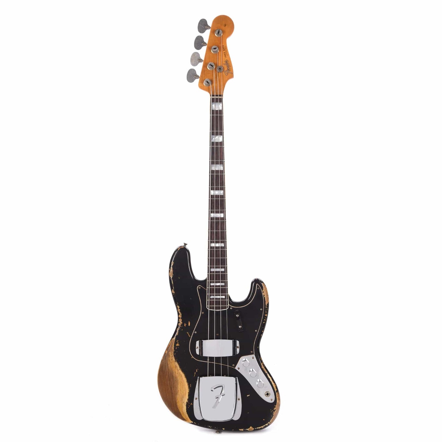 Fender Custom Shop Limited Edition Custom Jazz Bass Heavy Relic Aged Black Bass Guitars / 4-String