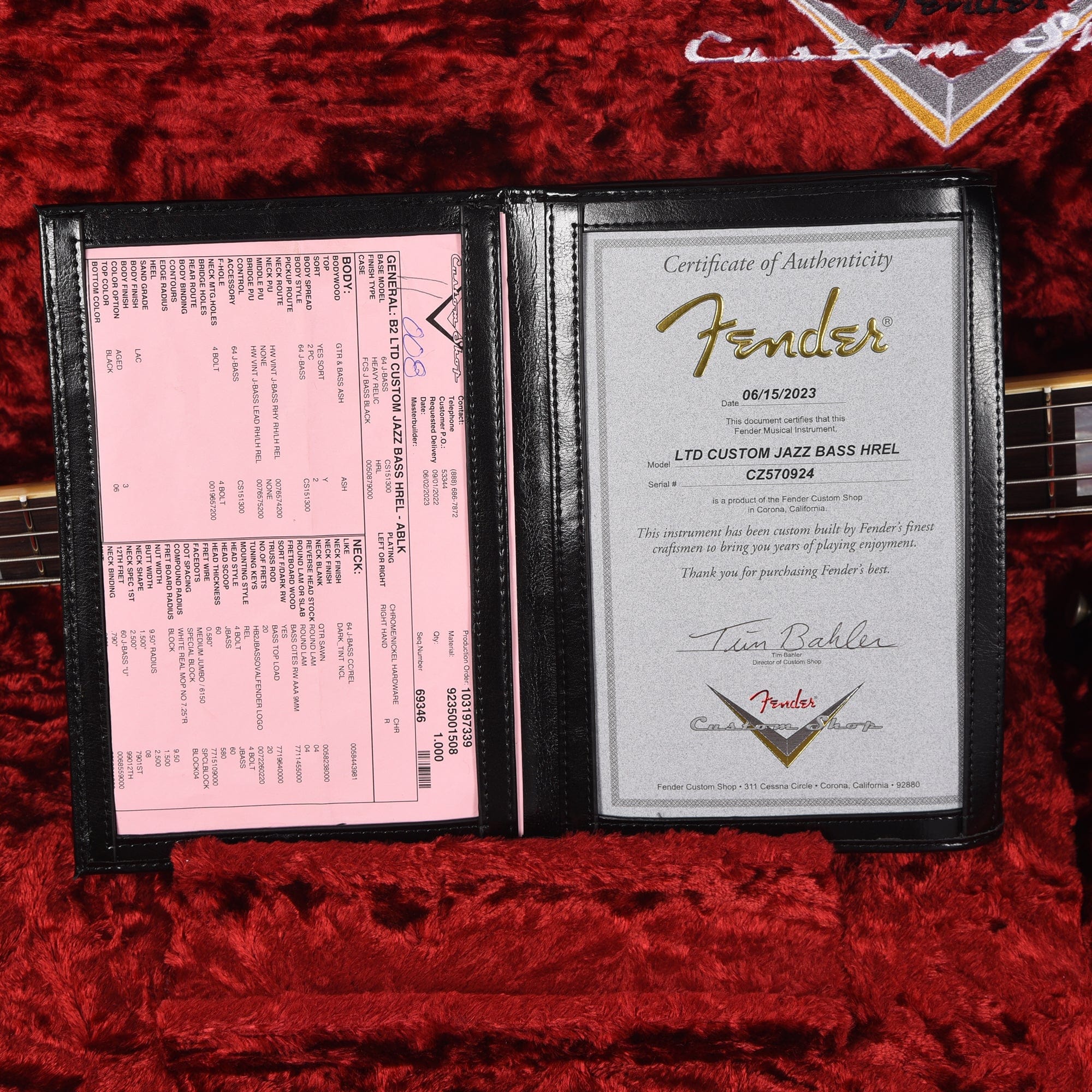 Fender Custom Shop Limited Edition Custom Jazz Bass Heavy Relic Aged B