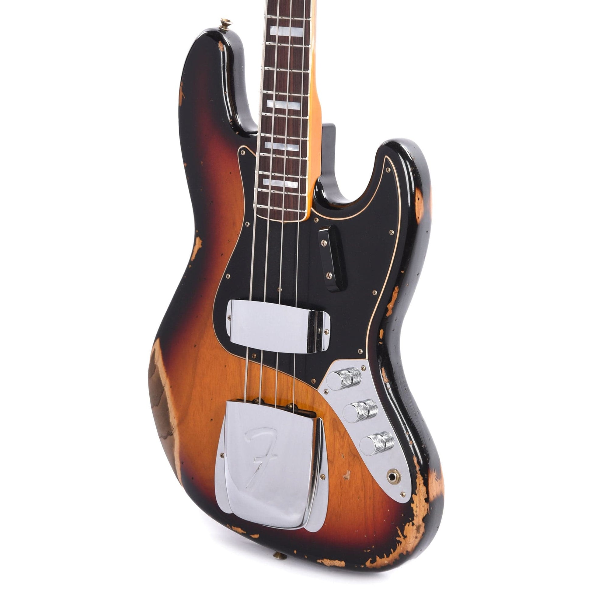 Fender Custom Shop Limited Edition Custom Jazz Bass Heavy Relic Faded Aged 3-Color Sunburst Bass Guitars / 4-String