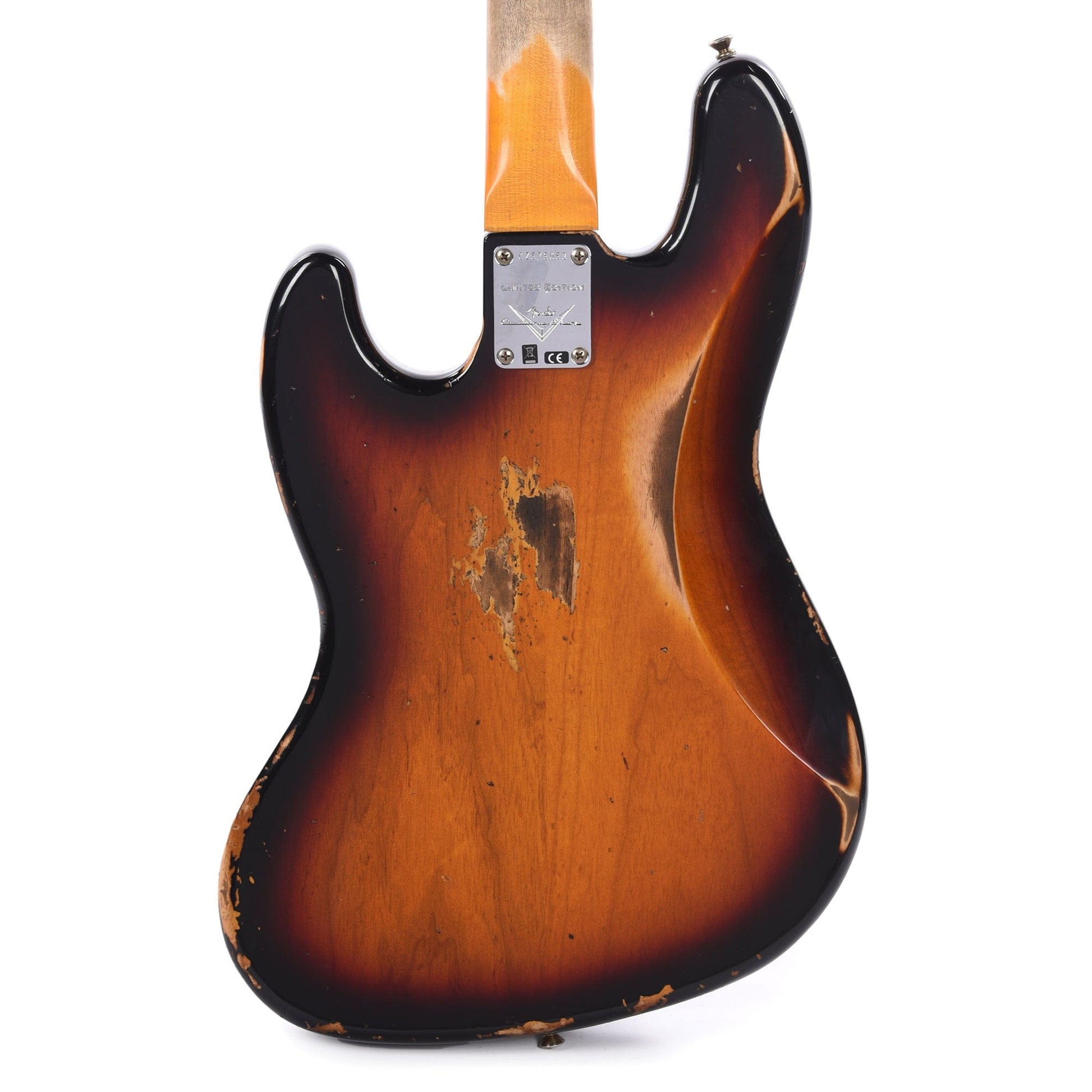 Fender Custom Shop Limited Edition Custom Jazz Bass Heavy Relic Faded Aged 3-Color Sunburst Bass Guitars / 4-String