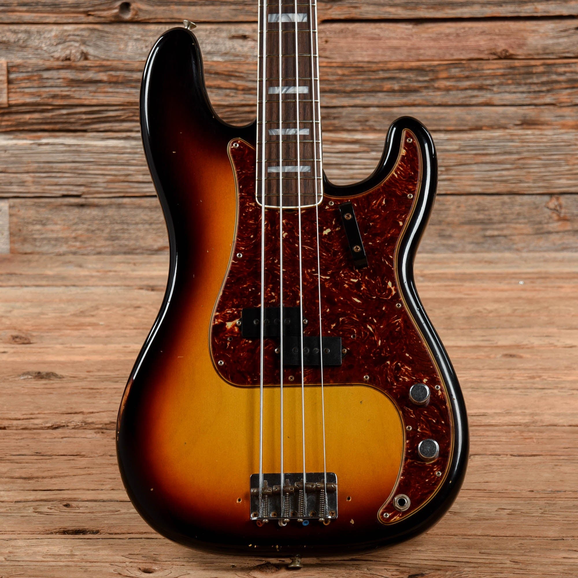 Fender Custom Shop Limited Edition P Jazz Bass Journeyman Relic Sunburst 2021 Bass Guitars / 4-String
